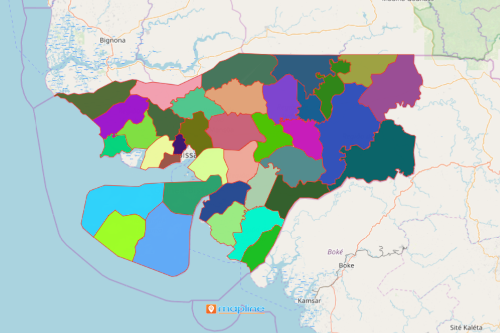 Create Map of Guinea Bissau Using Mapline's Territory Mapping Software