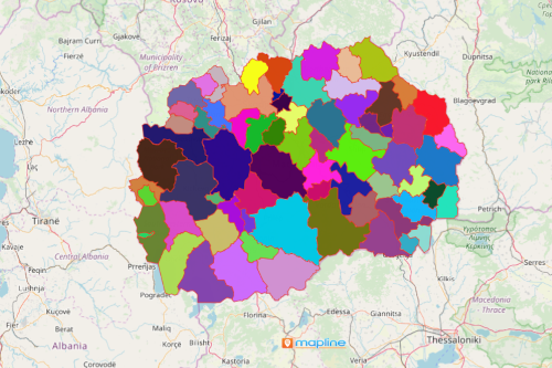 Use Mapline's Territory Mapping Software to Get The Most Out of North Macedonia Map