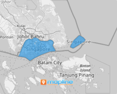 Singapore Districts map