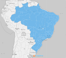 Map of Brazil mesoregions