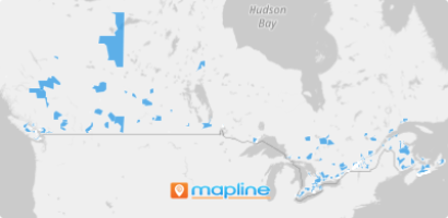 Map of Canada census metropolitan areas (CMAs)