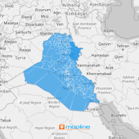 Map of Iraq subdistricts