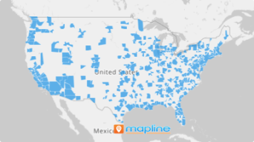 Map of U.S. metropolitan statistical areas