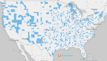 Map of U.S. Micropolitan statistical areas