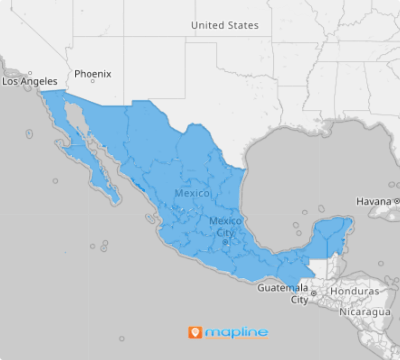 Mexico States map