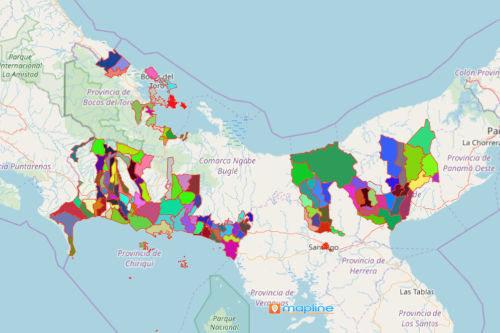 Analyze Panama Map Using Mapline's Territory Mapping Software