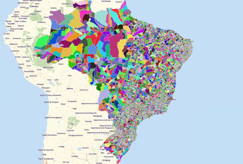 Visualize and Understand Brazil Map with Mapline's Territory Mapping Software