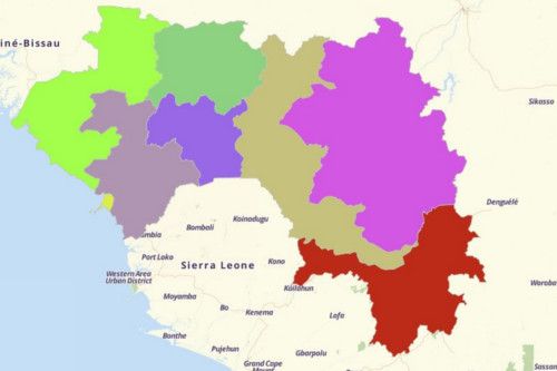 Create Map of Guinea Using Mapline's Territory Mapping Software