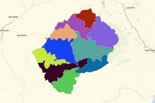 Create Map of Lesotho Using Mapline's Territory Mapping Software