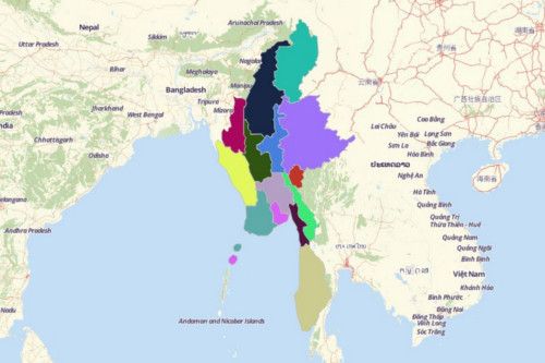 Use Mapline's Territory Mapping Software to Create a Myanmar Map 