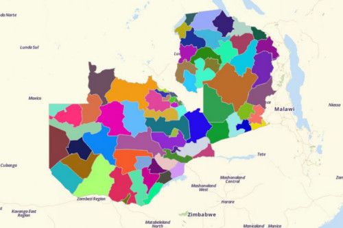 Create Zambia Map Using Mapline's Territory Mapping Software