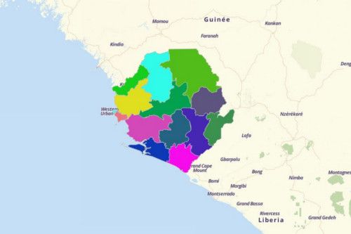 Create Sierra Leone Map Using Mapline's Territory Mapping Software