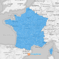 Map of France cantons
