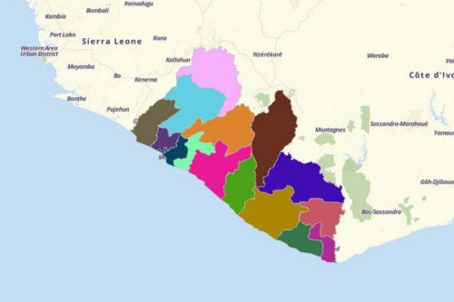 Create Map of Liberia Using Mapline's Territory Mapping Software