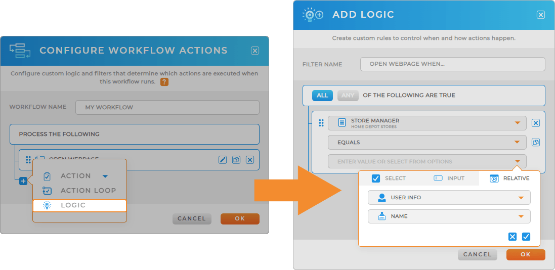 Workflows: Open Webpage