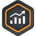 Orange analytics icon