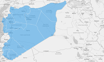 Map of Syria governorates