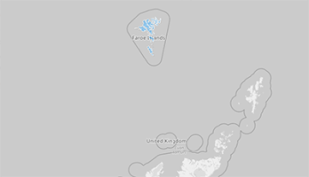 Map of Faroe Islands regions