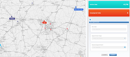 map scheduling software