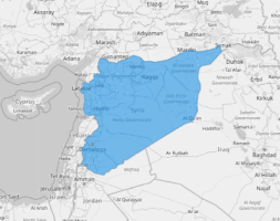 Map of Syria Districts