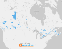 Map of Canada Census Metropolitan Areas