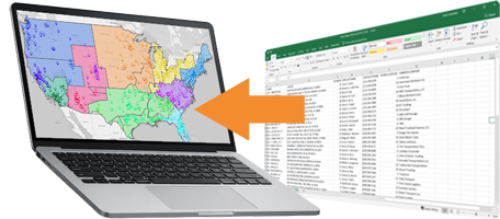 Make a map from Excel data in seconds with Mapline