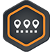 Orange route icon