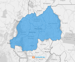 Map of Rwanda provinces