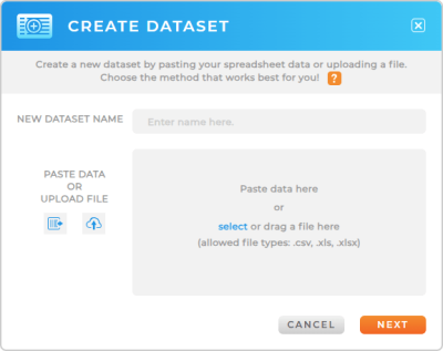 Upload your spreadsheet to Mapline to import your data