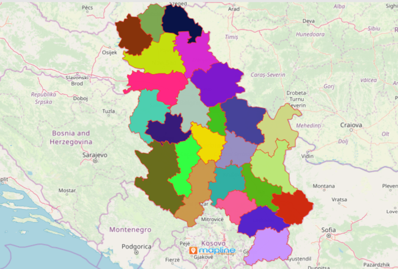 Use Mapline's Territory Mapping Software to Get The Most Out of Serbia Map