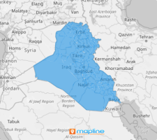 Map of Iraq Districts