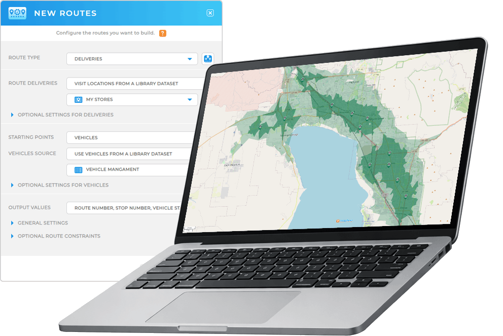 Improve service reach with drive time polygon maps