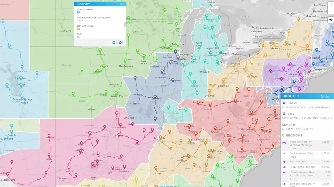 Scale routes and keep up with your growing business with mapline