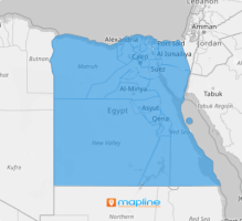 Map of Egypt Governorates