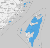 Map of Taiwan counties