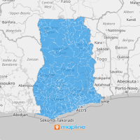 Ghana districts map