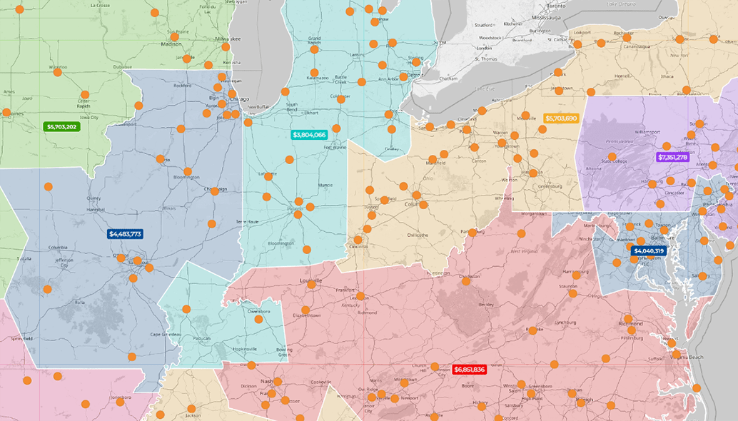 Optimize your territory planning with Geo Mapping