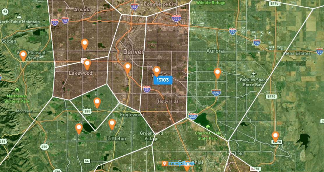 Compare and contrast location constraints with satellite view maps