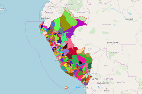 Visualize and Understand Peru Map with Mapline's Territory Mapping Software
