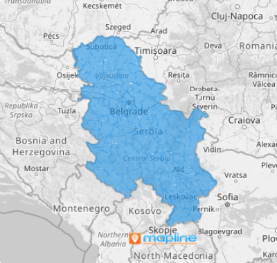Map of Senegal municipalities