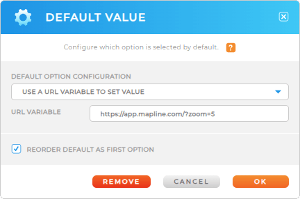 Use custom text as a default answer in Mapline forms