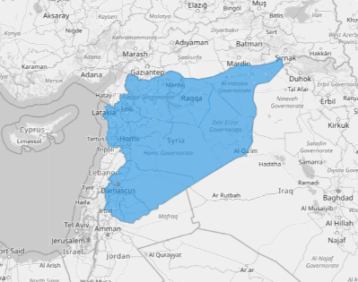 Map of Syria Districts