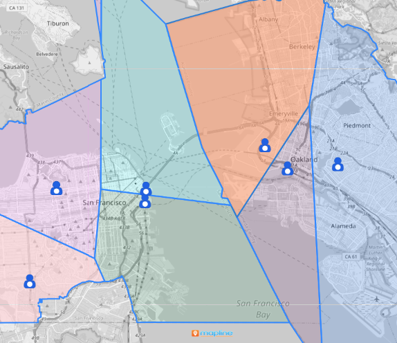 Create evenly distributed territories without manual adjustments
