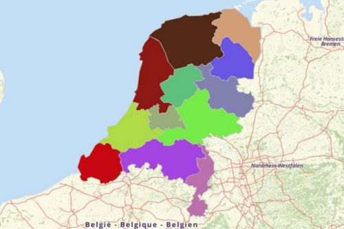 Map of Netherlands Provinces