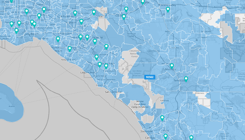 zip code territories for sales teams