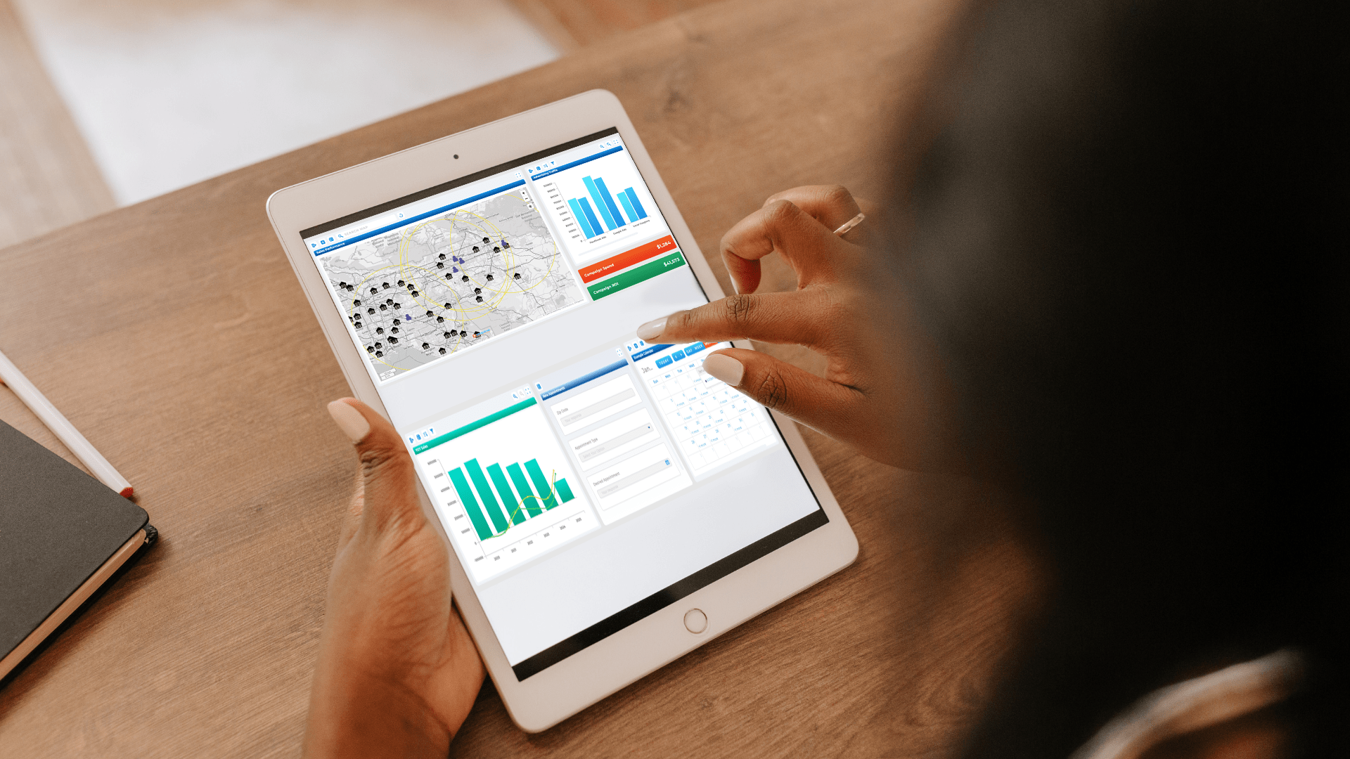 real estate agent using a Mapline heat map generator