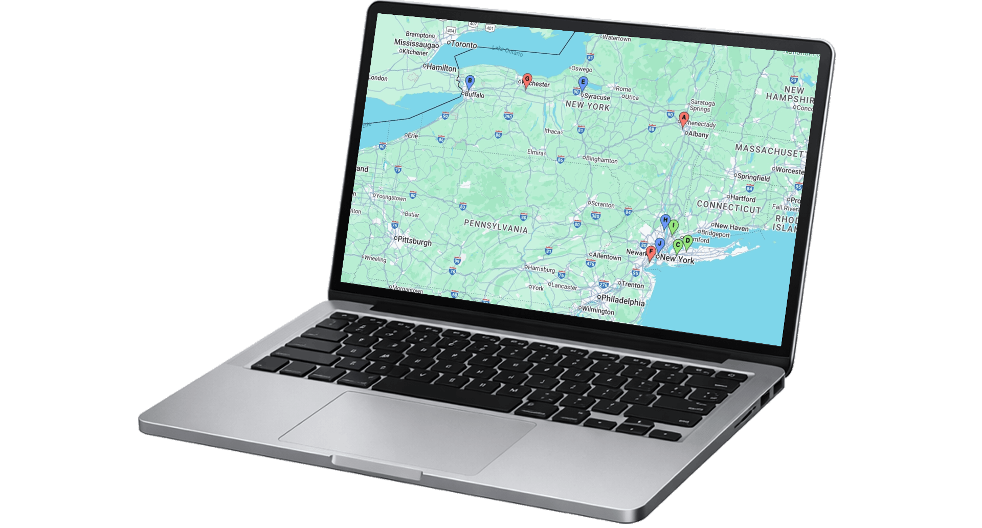 Plot locations on a map for free with Batch Geo