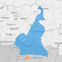 Map of Cameroon districts