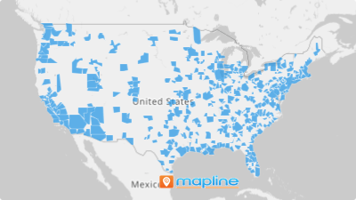 Create a US MSA Map (Metropolitan Statistical Areas)