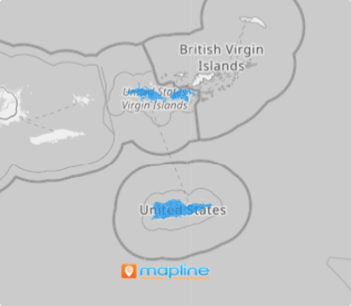 Map of Virgin Islands estates